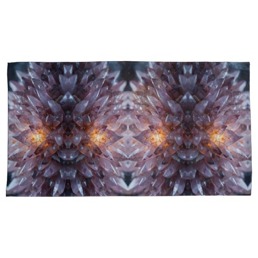 Radiant Crystal Heart Kussensloop (Voorkant-Rechts)