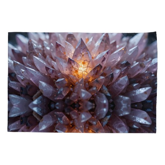 Radiant Crystal Heart Kussensloop (Achterkant)