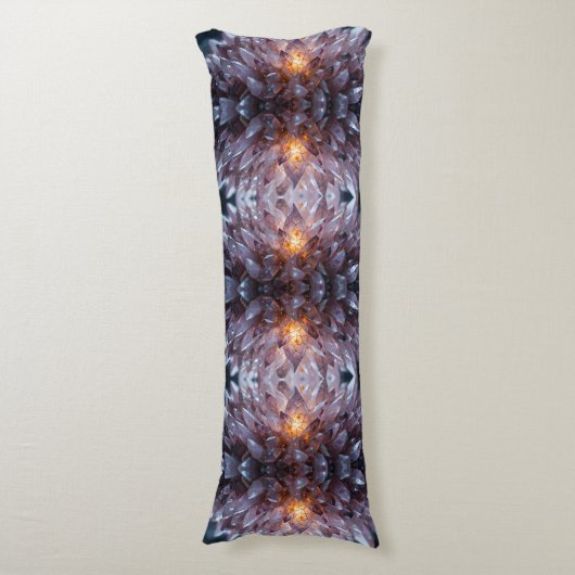 Radiant Crystal Heart Lichaamskussen (Voorkant Verticaal)