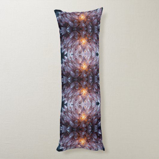 Radiant Crystal Heart Lichaamskussen (Achterkant (Verticaal))