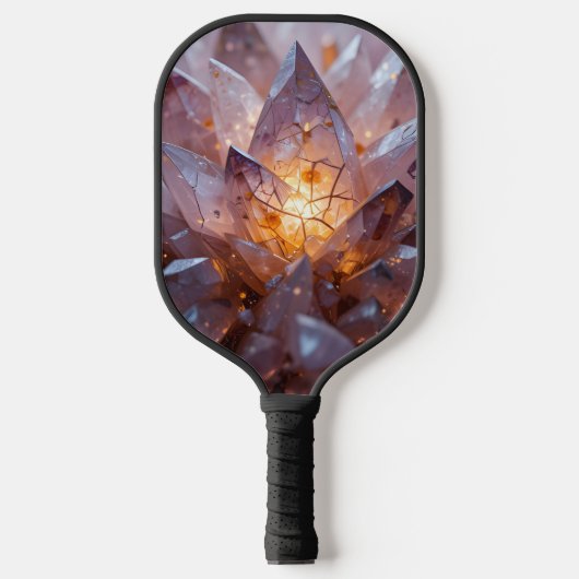 Radiant Crystal Heart Pickleball Paddle (Voorkant)