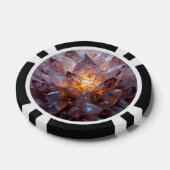 Radiant Crystal Heart Poker Chips (Enkel)