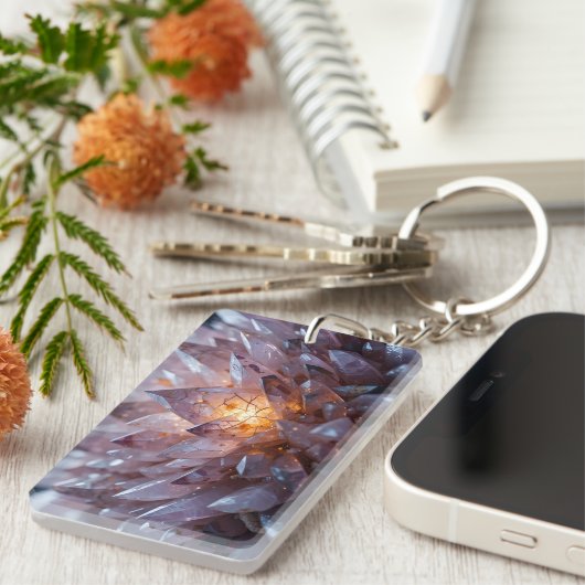 Radiant Crystal Heart Sleutelhanger (Voorkant Rechts)