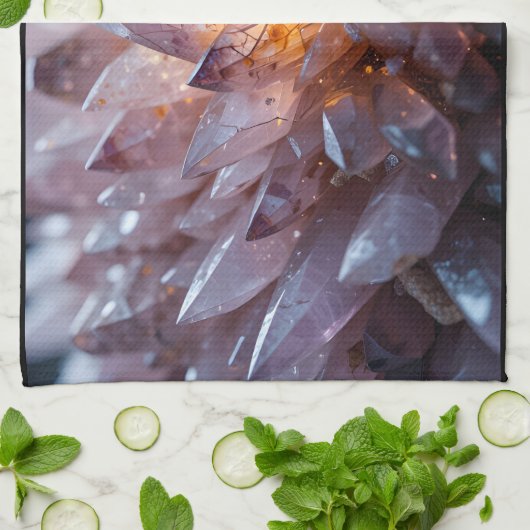 Radiant Crystal Heart Theedoek (Gevouwen)