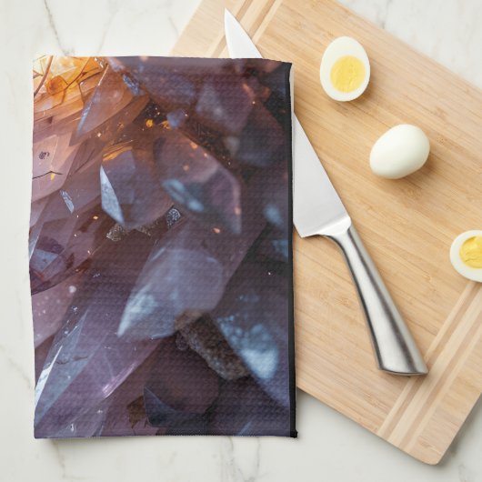 Radiant Crystal Heart Theedoek (Quarter Fold)