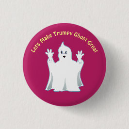 Radiant Cute Trumpy Ghost Ronde Button 3,2 Cm