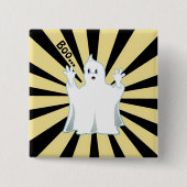 Radiant Cute Trumpy Ghost Vierkante Button 5,1 Cm (Voorkant)