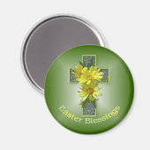 Radiant Daisies Easter Blessings Magnet (Voorkant / Achterkant)