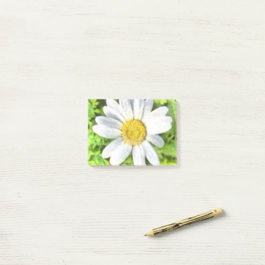 Radiant Daisy Waterverf Post-it® Notes (Op bureau)