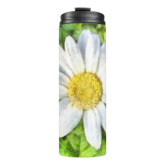 Radiant Daisy Waterverf Thermosbeker (Voorkant)