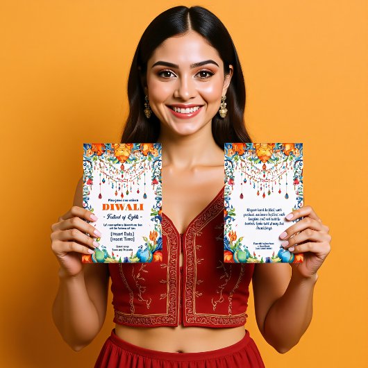 Radiant Diwali Blessings Kaart