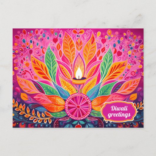 Radiant Diwali Delight Briefkaart (Voorkant)