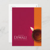 Radiant Diwali Wishes Feestdagenkaart (Voorkant / Achterkant)