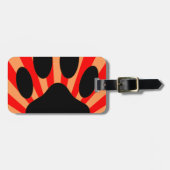 Radiant Dog Paw Print Bagagelabel (Voorkant horizontaal)
