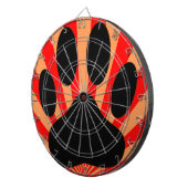 Radiant Dog Paw Print Dartbord (Voorkant Rechts)