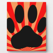 Radiant Dog Paw Print Fotoplaat (Voorkant)