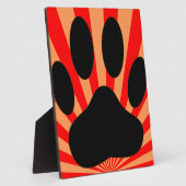 Radiant Dog Paw Print Fotoplaat (Zijkant)
