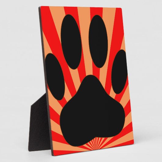 Radiant Dog Paw Print Fotoplaat (Zijkant)
