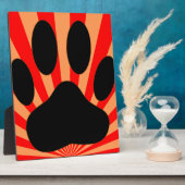 Radiant Dog Paw Print Fotoplaat (Zijkant)