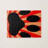 Radiant Dog Paw Print Legpuzzel (Horizontaal)