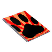 Radiant Dog Paw Print Notitieboek (Rechterzijde)