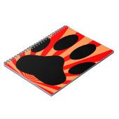 Radiant Dog Paw Print Notitieboek (Linkerzijde)