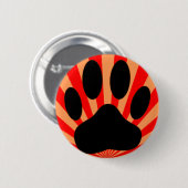Radiant Dog Paw Print Ronde Button 5,7 Cm (Voorkant /achterkant)