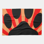 Radiant Dog Paw Print Theedoek (Horizontaal)