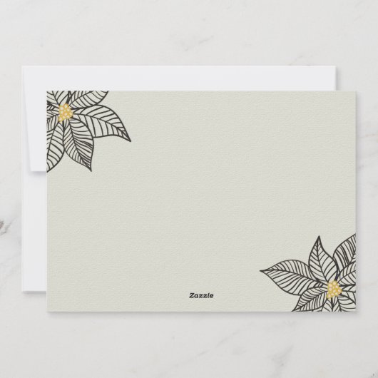 Radiant Dove  Peace Typography Business Feestdagenkaart (Achterkant)