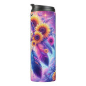 Radiant Dreamcatcher met Zonnebloemen en Veren Thermosbeker (Geroteerd rechts)