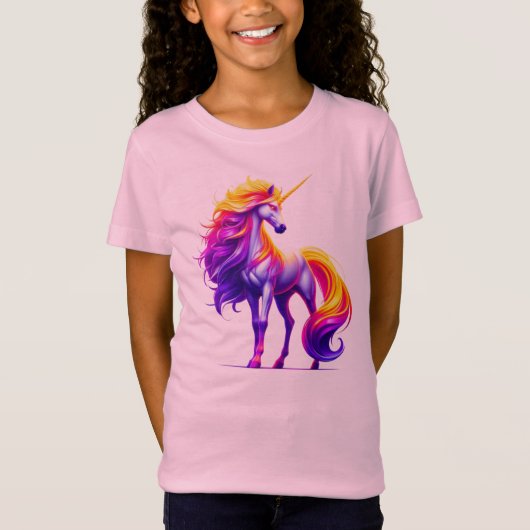 Radiant Dreamer Majestic Eenhoorn T-shirt (Voorkant)