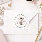Radiant Easter Cross Return Address Label