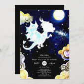 Radiant eenvoudige draak verjaardag kaart (Voorkant / Achterkant)