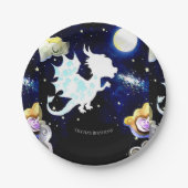 Radiant eenvoudige draak verjaardag papieren bordje (Voorkant)