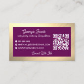 Radiant Elegant Goud Zwart Custom Sieraden Crafter Visitekaartje (Achterkant)