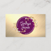 Radiant Elegant Goud Zwart Custom Sieraden Crafter Visitekaartje (Voorkant)