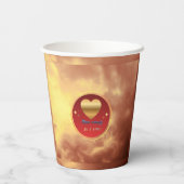 Radiant Eternal Love Papieren Bekers (Achterkant)