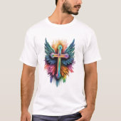 "Radiant Faith: Wings of Devotion" T-shirt (Voorkant)