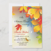 Radiant Fall Colors Invitation Kaart (Voorkant)
