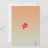 Radiant Fall Colors Invitation Kaart (Achterkant)