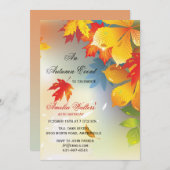 Radiant Fall Colors Invitation Kaart (Voorkant / Achterkant)