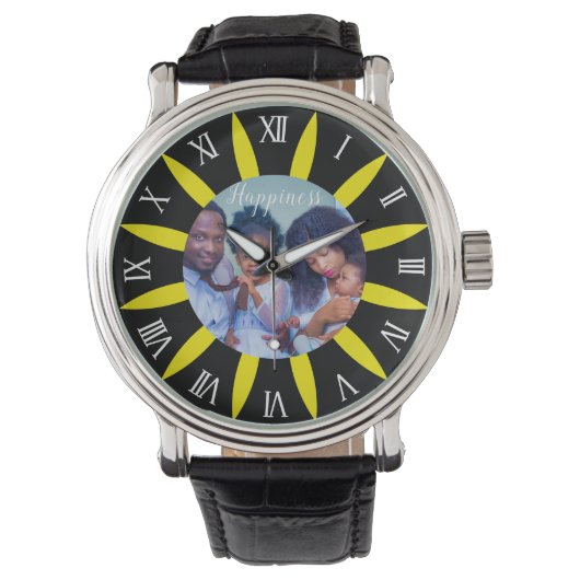 Radiant Familie Liefde Gepersonaliseerd horloge (Voorkant)