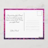 Radiant Festiviteiten: Een Dazecore Viering Briefkaart (Achterkant)