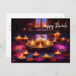 Radiant Festiviteiten: Een Diwali viering Briefkaart