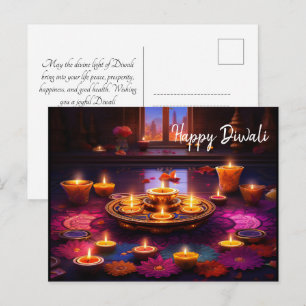 Radiant Festiviteiten: Een Diwali viering Briefkaart
