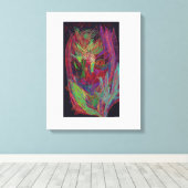 Radiant Floral Stretched Canvas Print (Insitu (Houten vloer))