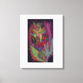 Radiant Floral Stretched Canvas Print (Voorkant)