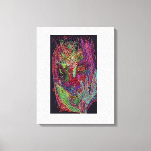 Radiant Floral Stretched Canvas Print (Voorkant)