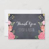 Radiant Florals Flat Hartelijk dank Bedankkaart (Voorkant)