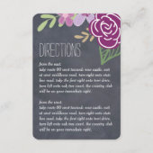 Radiant Florals Wedding Directions Kaarten (Voorkant)